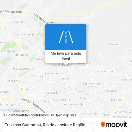 Travessa Guatambu mapa