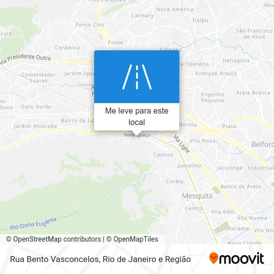 Rua Bento Vasconcelos mapa