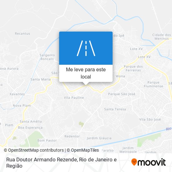 Rua Doutor Armando Rezende mapa