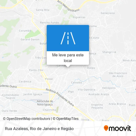 Rua Azaleas mapa