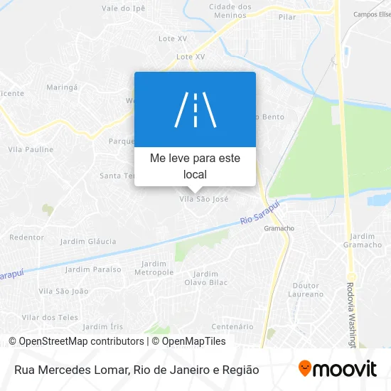 Rua Mercedes Lomar mapa