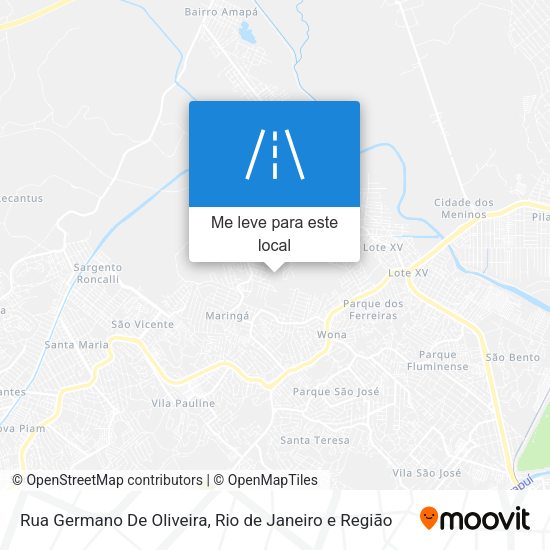 Rua Germano De Oliveira mapa