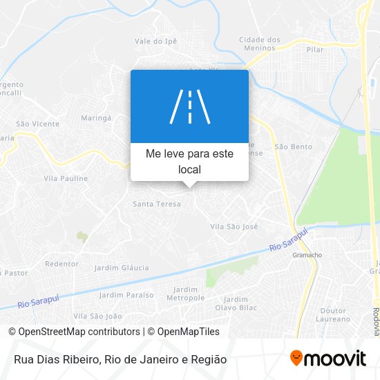 Rua Dias Ribeiro mapa