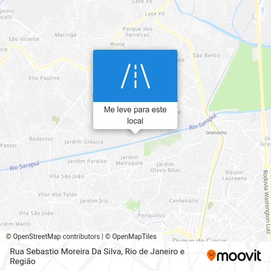 Rua Sebastio Moreira Da Silva mapa