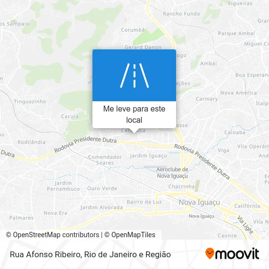 Rua Afonso Ribeiro mapa