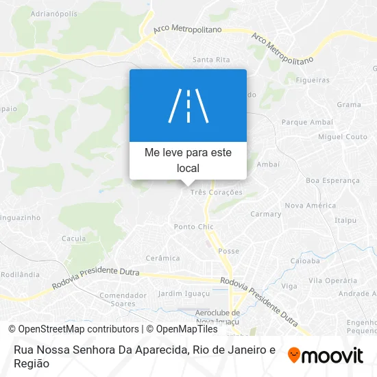 Rua Nossa Senhora Da Aparecida mapa
