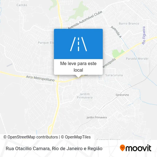 Rua Otacilio Camara mapa