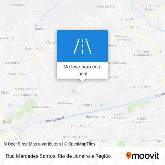 Rua Mercedes Santos mapa