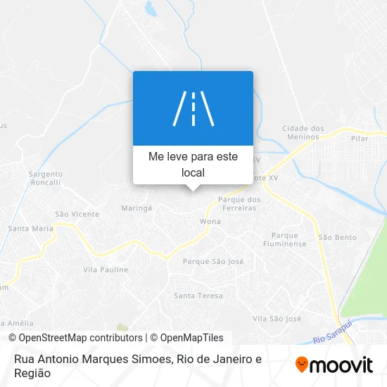 Rua Antonio Marques Simoes mapa