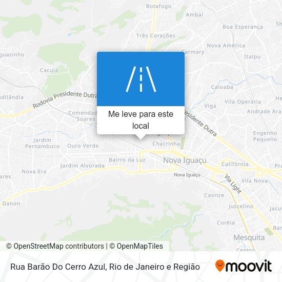 Rua Barão Do Cerro Azul mapa