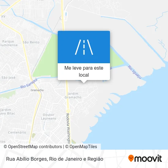 Rua Abílio Borges mapa