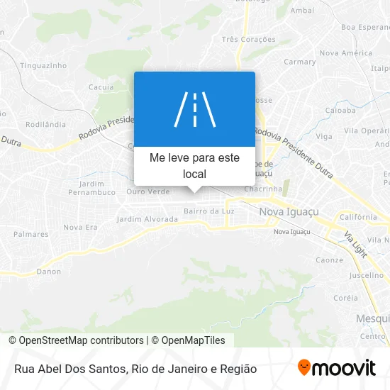 Rua Abel Dos Santos mapa