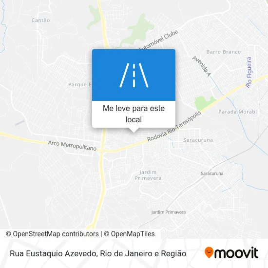 Rua Eustaquio Azevedo mapa