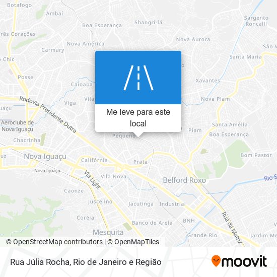 Rua Júlia Rocha mapa