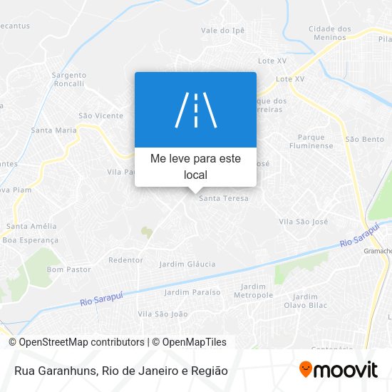 Rua Garanhuns mapa