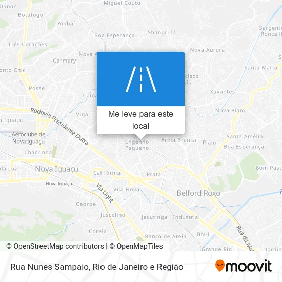 Rua Nunes Sampaio mapa