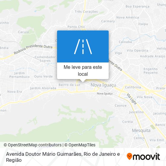 Avenida Doutor Mário Guimarães mapa