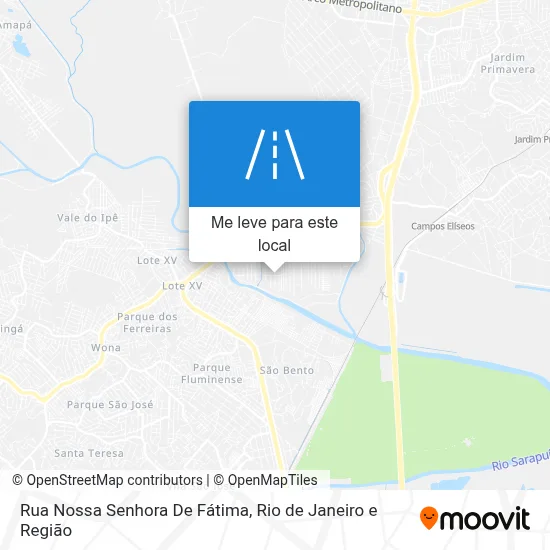 Rua Nossa Senhora De Fátima mapa