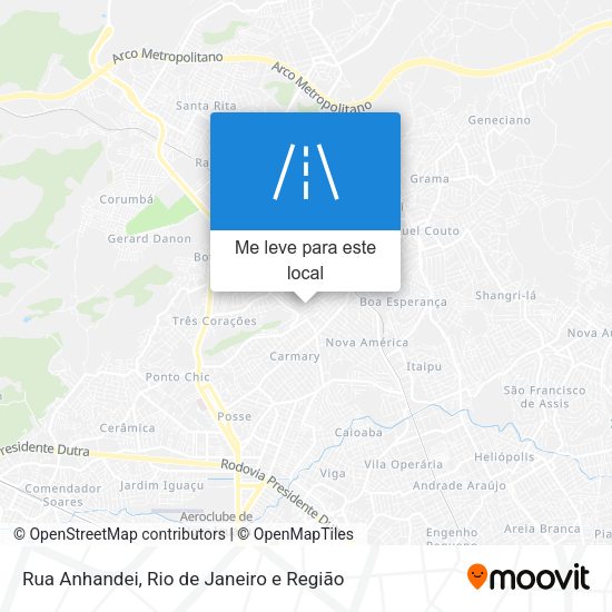 Rua Anhandei mapa