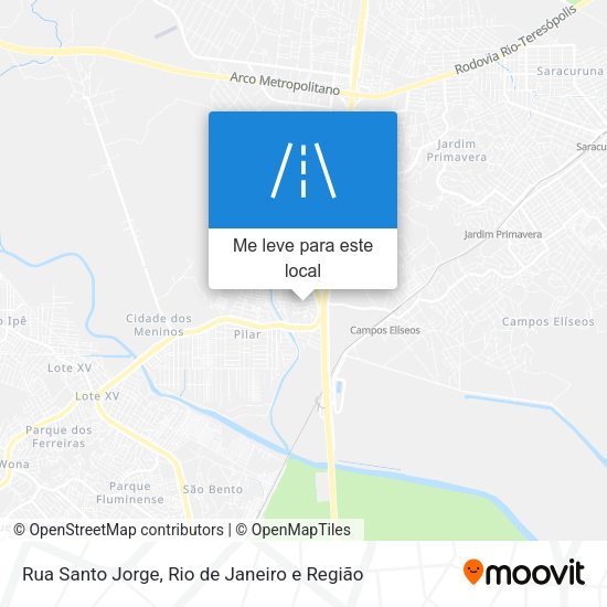 Rua Santo Jorge mapa