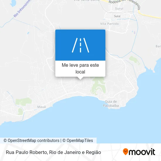Rua Paulo Roberto mapa