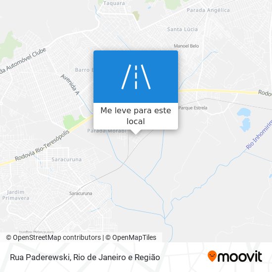 Rua Paderewski mapa