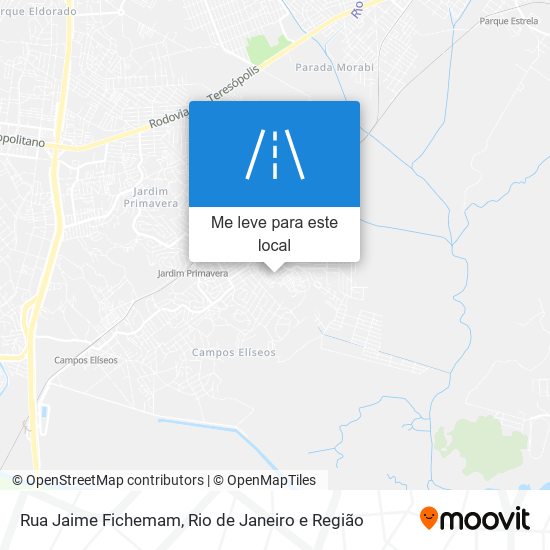 Rua Jaime Fichemam mapa