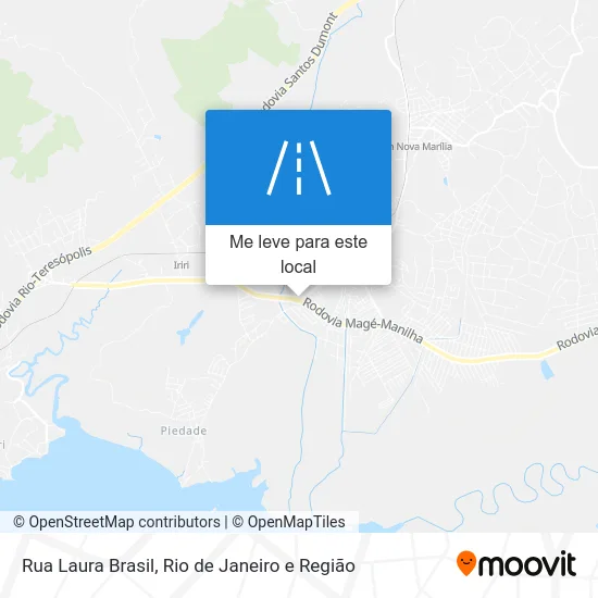 Rua Laura Brasil mapa