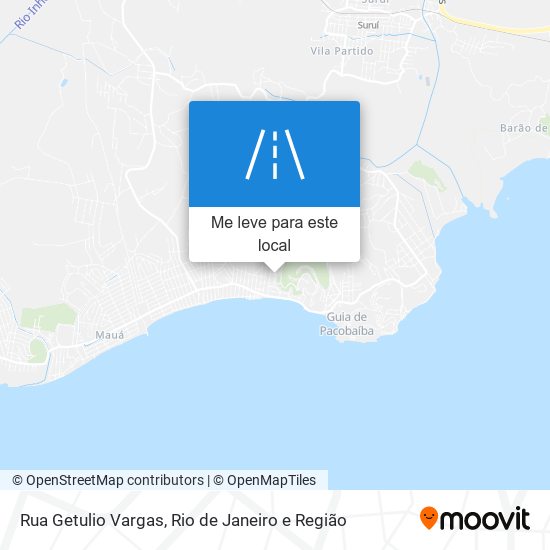 Rua Getulio Vargas mapa