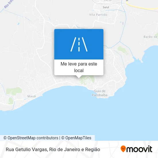 Rua Getulio Vargas mapa