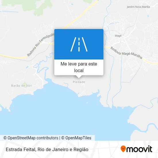 Estrada Feital mapa