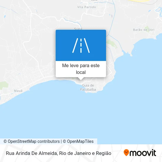 Rua Arinda De Almeida mapa