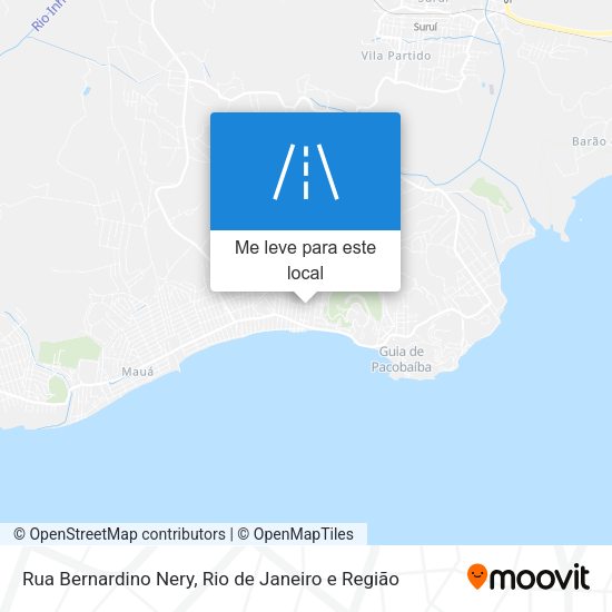 Rua Bernardino Nery mapa