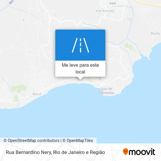 Rua Bernardino Nery mapa