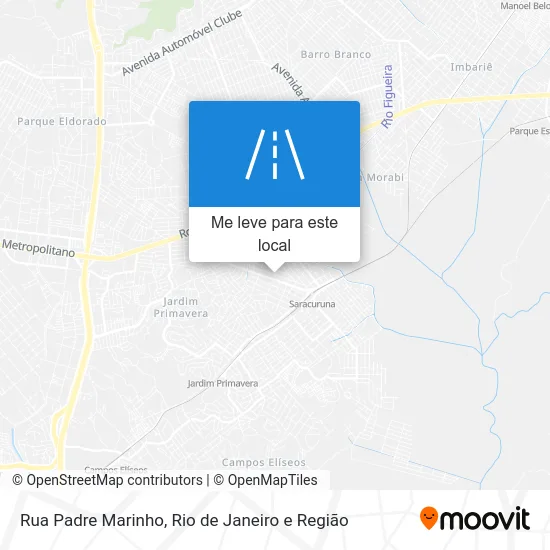 Rua Padre Marinho mapa