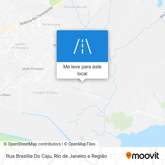 Rua Brasilia Do Caju mapa