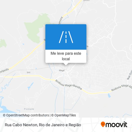 Rua Cabo Newton mapa