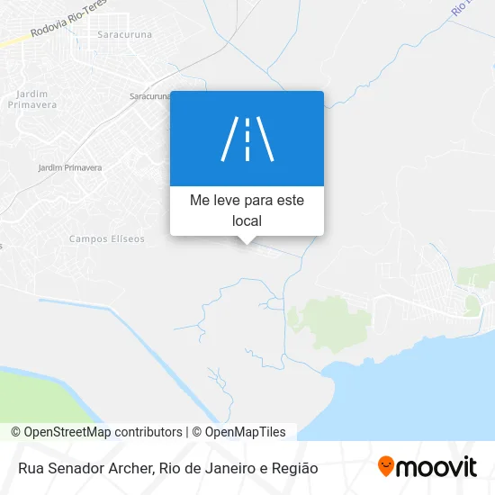 Rua Senador Archer mapa