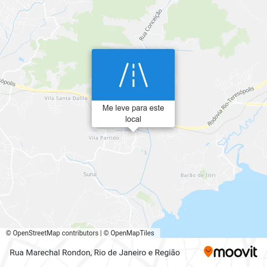 Rua Marechal Rondon mapa