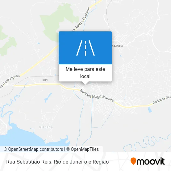 Rua Sebastião Reis mapa