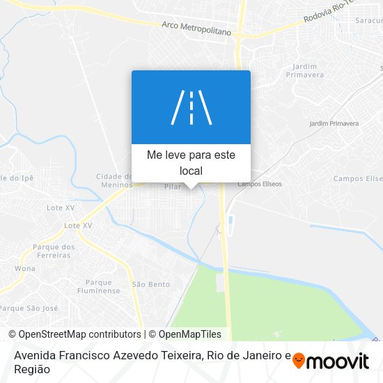 Avenida Francisco Azevedo Teixeira mapa