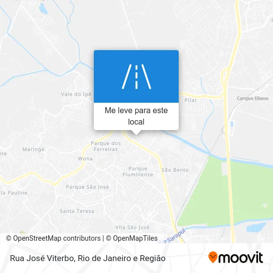 Rua José Viterbo mapa