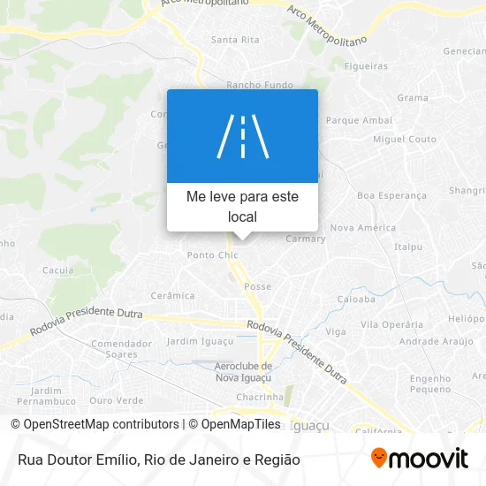 Rua Doutor Emílio mapa