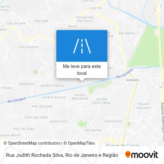 Rua Judith Rochada Silva mapa