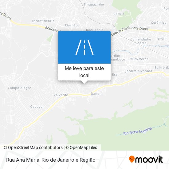 Rua Ana Maria mapa