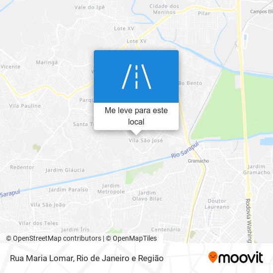 Rua Maria Lomar mapa