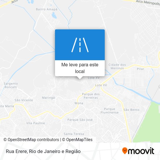 Rua Erere mapa