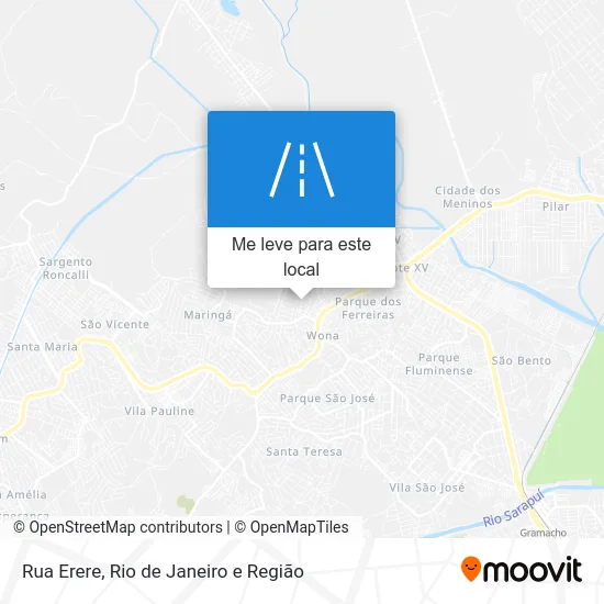Rua Erere mapa