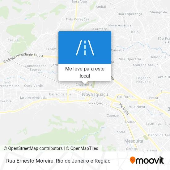 Rua Ernesto Moreira mapa