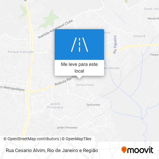 Rua Cesario Alvim mapa